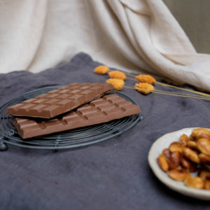 Tablette amandes caramélisées