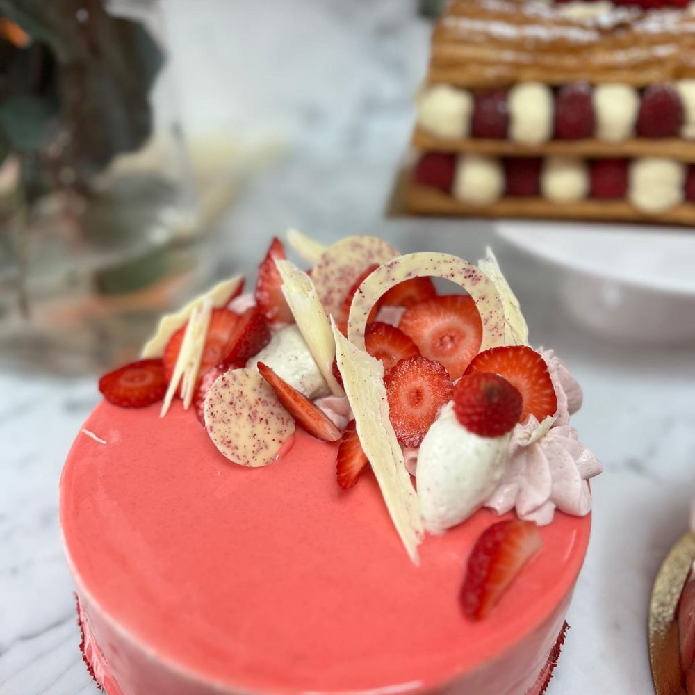 Entremets Fraise-vanille